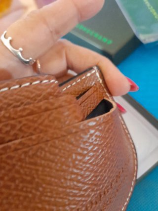 Portafoglio e porta carte Longchamp Marrone