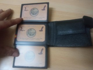 Cartera Mond Policía Nacional CNP piel cuero Negro