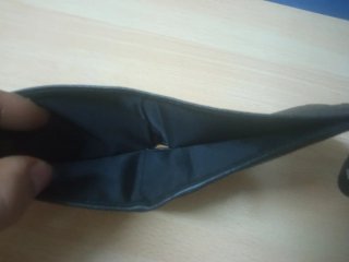 Cartera Mond Policía Nacional CNP piel cuero Negro