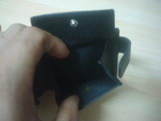 Cartera Mond Policía Nacional CNP piel cuero Negro