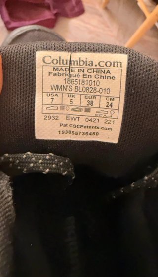 Botas Columbia Impermeables Negras/Grises