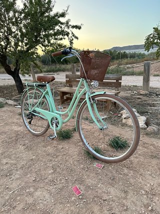 Bicicleta Eléctrica clasica Verde Menta