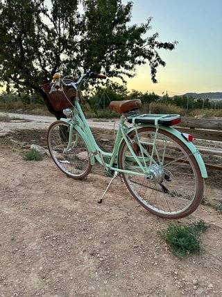 Bicicleta Eléctrica clasica Verde Menta