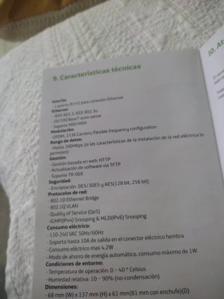 Adaptador PLC Movistar Ethernet Blanco