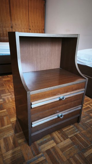Comodino 2 cassetti + vano aperto
