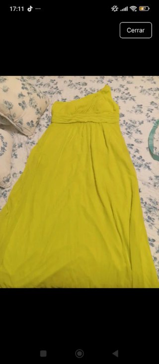 Vestido de fiesta amarillo talla 46