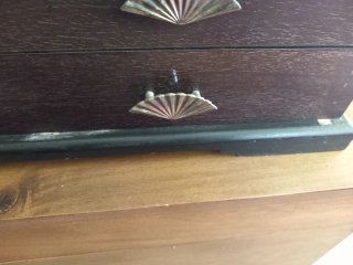 Scatola espositiva in legno per ventagli