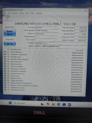 Disco SSD Samsung 512GB PCIe NVMe