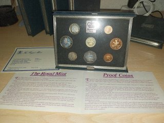 Colección Monedas Proof UK 1983-1989