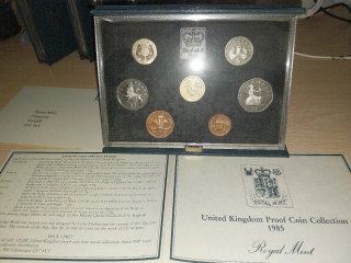 Colección Monedas Proof UK 1983-1989