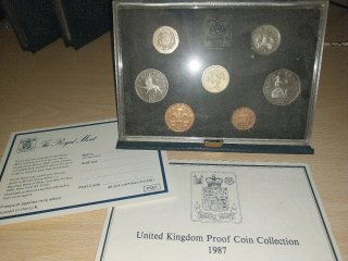 Colección Monedas Proof UK 1983-1989
