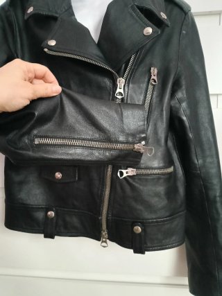 Chaqueta de cuero muy suave