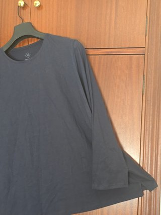 Camiseta manga larga azul mujer 4XL