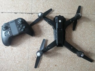 Dron VISUO Negro y Gris