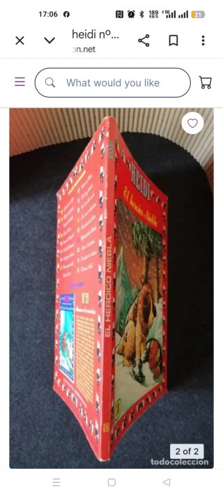 2 volúmenes cómics Heidi números 7 y 19 año 1977