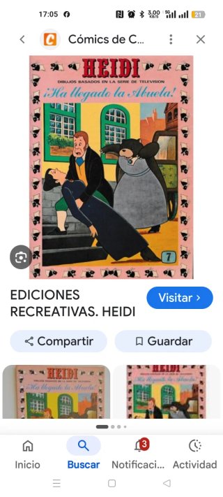 2 volúmenes cómics Heidi números 7 y 19 año 1977