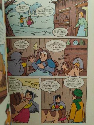 2 volúmenes cómics Heidi números 7 y 19 año 1977