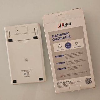 Calculadora dual solar y batería