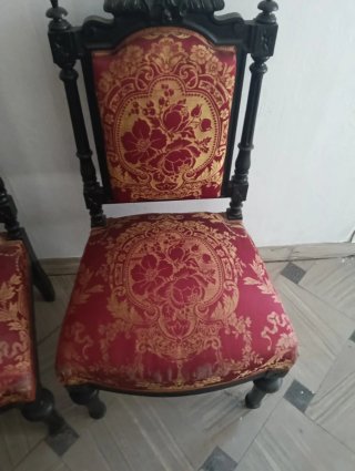 4 Sillas Antiguas Tapizadas
