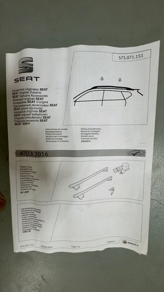 Baca OEM SEAT Ateca 2016