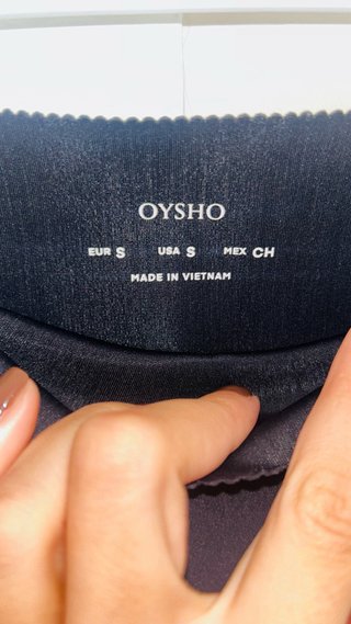 Pantalón corto deportivo Oysho negro