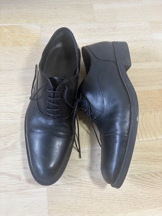 Zapatos de traje Zara negros (cuero)