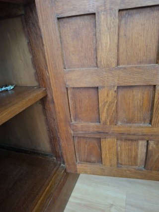 Mueble de salón madera roble
