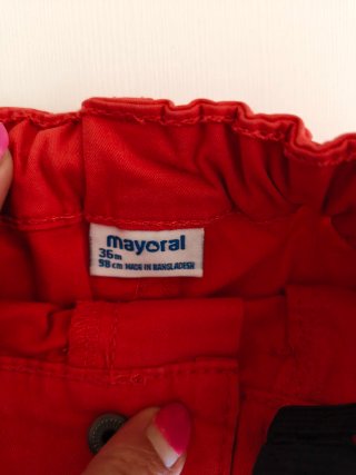 Pantalón corto rojo Mayoral