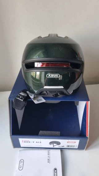 Casco Abus HUD-Y ACE Verde Scuro L 57-61