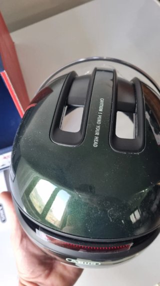 Casco Abus HUD-Y ACE Verde Scuro L 57-61