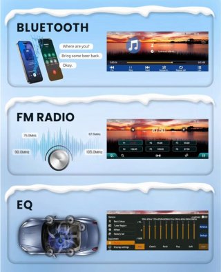 Radio Coche 1 DIN Pantalla Táctil Carplay/Android