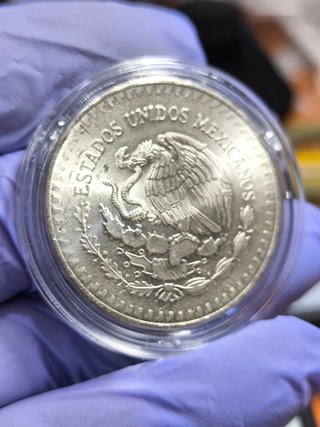 Moneda 1 Onza Plata Libertad México 1982
