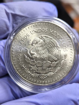 Moneda 1 Onza Plata Libertad México 1982