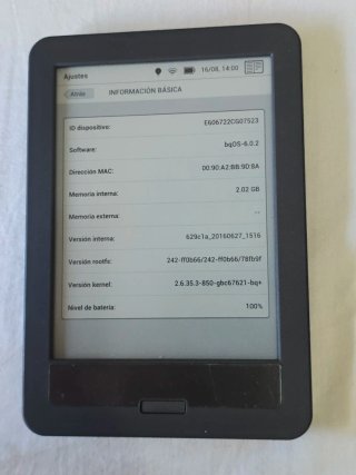 Libro Elettronico Bq Cervantes Touch Nero