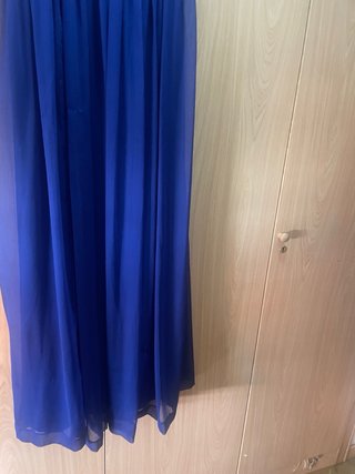 Vestido largo azul Klein Mango Talla L + Chal azul