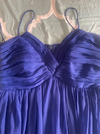 Vestido largo azul Klein Mango Talla L + Chal azul