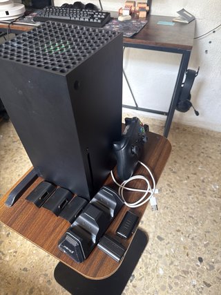 Xbox Series X+Mando Original y cargador de bateria