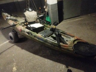 Kayak Océano Camuflaje con Carro