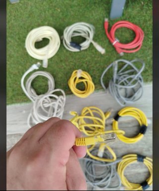 Lote Variado de Cables Ethernet (Cat5/Cat6) - Ideal
