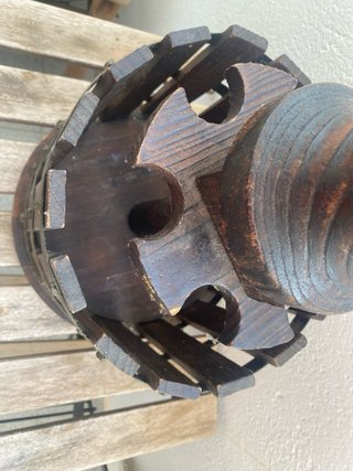 Pressa in legno per bottiglie di vino