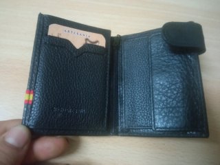 Cartera Mond Guardia Civil cuero piel Negro