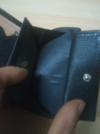 Cartera Mond Guardia Civil cuero piel Negro