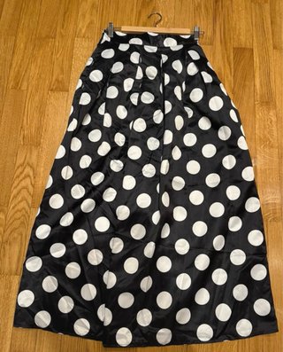 Falda lunares negra y blanca talla única