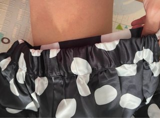 Falda lunares negra y blanca talla única
