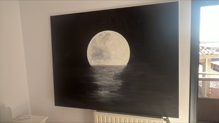 Cuadro Luna sobre el Mar