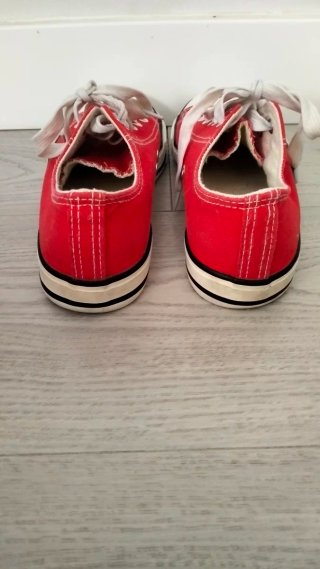 Zapatillas lona rojas