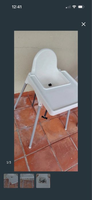Trona Antilop IKEA con bandeja