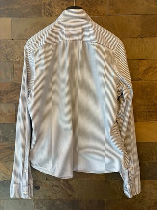 Camisa Hollister Rayas Azul/Blanco XL