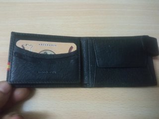 Cartera Mond Americano Guardia Civil cuero Negro