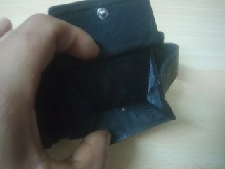 Cartera Mond Americano Guardia Civil cuero Negro